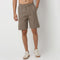 Moodᵉˣ Shorts - Above Knee Trendy Yarn Dyed Textured Pull-On Shorts Relaxed Fit