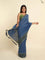 Suta Blue Solid Zari Saree
