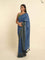 Suta Blue Solid Zari Saree