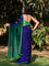 Blue Crayon Saree
