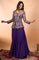 Purple Indo-Western Ensemble with Mrunal Rao Pattern & Multicolor Thread Work | Chinnon Fabric Plazo