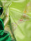 Banarasi poona silk saree green and light green with thread & zari woven geometric buttas and zari woven simple border