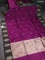 Banarasi katan silk saree dark magenta pink and dual shade of green with zari woven floral buttas and zari woven butta border