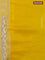 Banarasi silk saree yellow with allover zari woven butta weaves and gotapatti work border