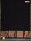 Bengal soft cotton saree black and maroon with plain body and zari woven border