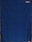 Bengal soft cotton saree cs blue and maroon with plain body and zari woven border