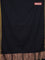 Bengal soft cotton saree black and maroon with plain body and zari woven border