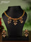 Antique attigai necklace with kemp stones and pearl & golden beads hanging