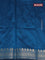 Banarasi katan silk saree peacock blue with zari woven buttas and zari woven border