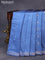 Banarasi katan silk saree blue shade with zari woven buttas and zari woven border