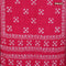 Batik cotton saree pink with allover sequin work & batik butta prints and printed lace work border