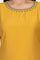 Mustard Embroidered A-Line Rayon Kurta