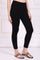 Black Solid Acrylic Winter Legging