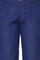 Blue Solid Straight Rayon Pant