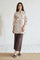 Brown Solid Wide Leg Ankle Length Pants