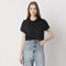 Boxy Fit Short Sleeve Hoodie Crop T-Shirt