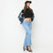 Boot Cut Ankle Length Low Rise Clean Look Jeans