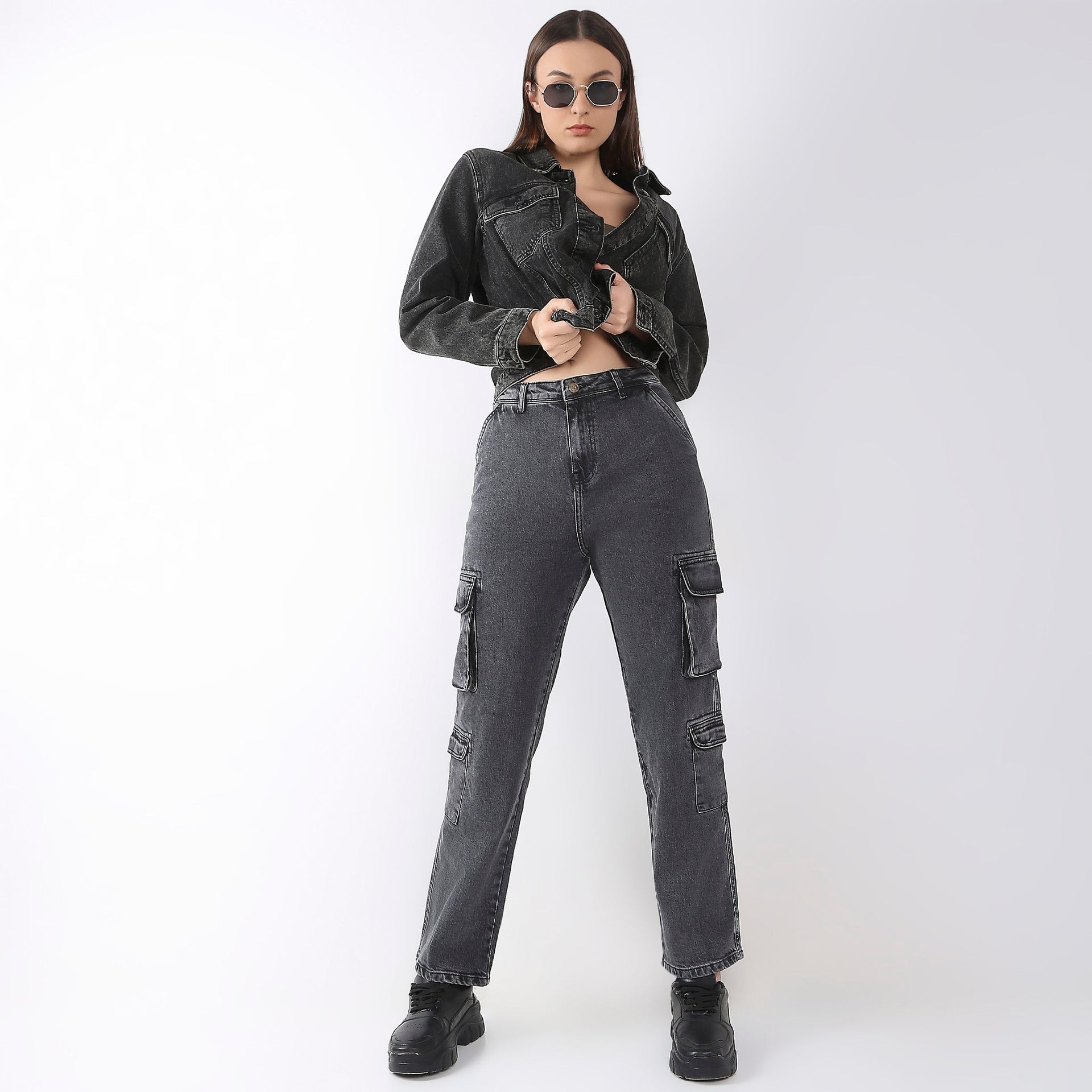 Cargo Fit Full Length Jeans