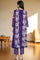 Amesthyst Purple Solid Printed Organza A-Line Kurta, Straight Pant and Dupatta Set