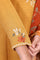 Mustard Floral Embroidered Straight Kurta with Straight Pant and Dupatta Set
