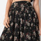 Ankle Length Flare Fit Floral Printed Skirt