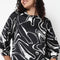 Abstract Printed Full Sleeve Top