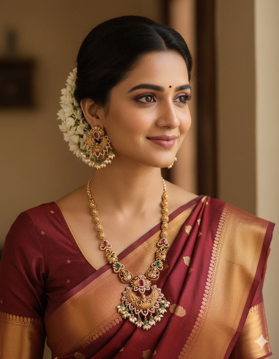 Designer Lakshmi Devi Necklace Set