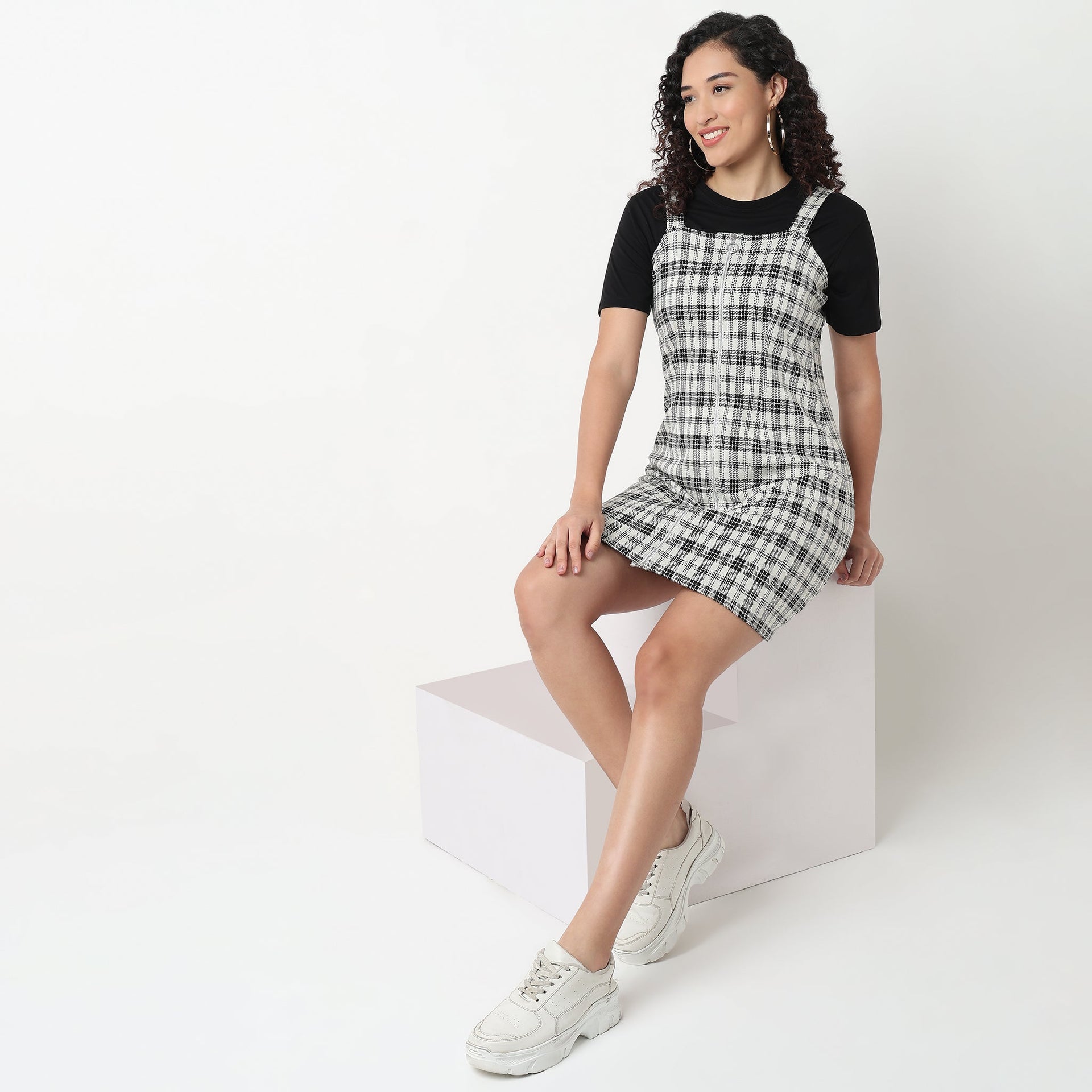 Checkered Sleeveless Dress