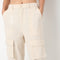 Women Solid Ankle Length Relaxed Fit Young Fashion Pants Cargos