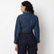 Cotton Cropped Denim Shirt