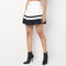 Womens Flare Fit Pleated Short Skirt Along With A Belt