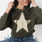 Cotton Sweatshirt With Applique Work