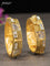 Antique screw type bangles minakari design with cz stones