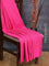 Arani semi silk saree pink with allover thread weaves in borderless style