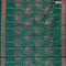 Banarasi cotton saree green with allover copper zari weaves and copper zari woven border