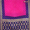 Bandhani saree pink and blue with bandhani prints and banarasi style mina border