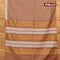 Bhagalpuri saree brown with allover geometric prints and zari woven border