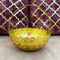 Gift Basket Gold Coated Flower Basket with Handle (Dia 6 Inches)