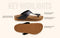 Cork Thong Sandals : Black-Tan