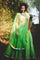 Parrot green Raw silk skirt