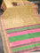 Pure kanjivaram silk saree elaichi green and sandal with thread woven buttas and thread woven border zero zari