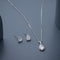 92.5 Silver Pendant with Chain and Earring Set 188215