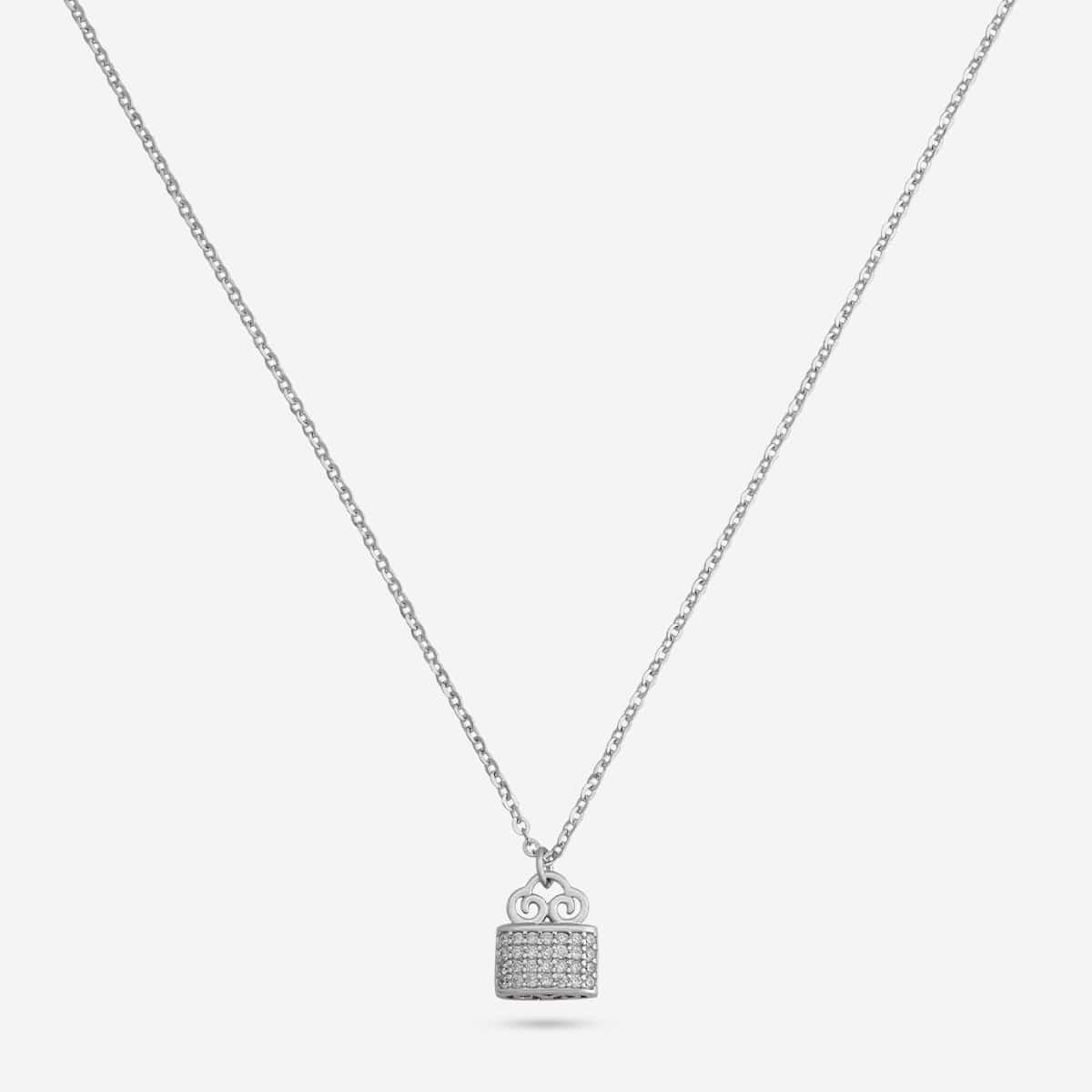 92.5 Silver Necklace 191437