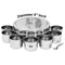 Stainless Steel Masala Box/Dabba With Lid, Spoon, And 7 Cup Bowls.