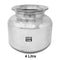 Stainless Steel Pot. Water Pot for Drinking and Storing Water in Kitchen. Glossy Finish, Colour Steel Grey, Pack of 1.