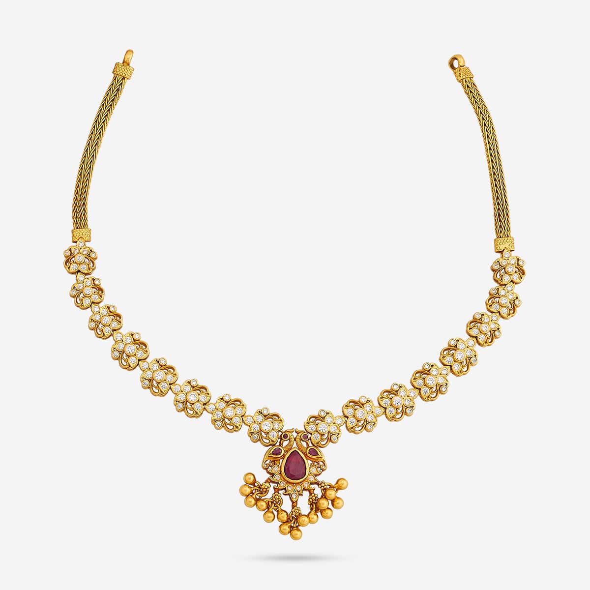 Silver Temple Necklace 190612