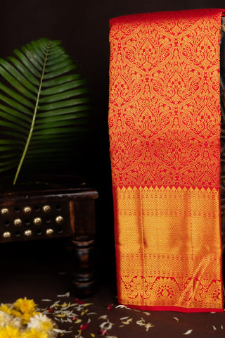 Kancheepuram Silk Red Saree