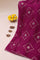 Designer Crepe Magenta Saree