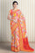 MULTI and PINK DIGITAL PRINT CHIFFON Saree with FANCY