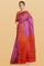 PURPLE and GOLD BUTTIS SILK Saree with BANARASI FANCY